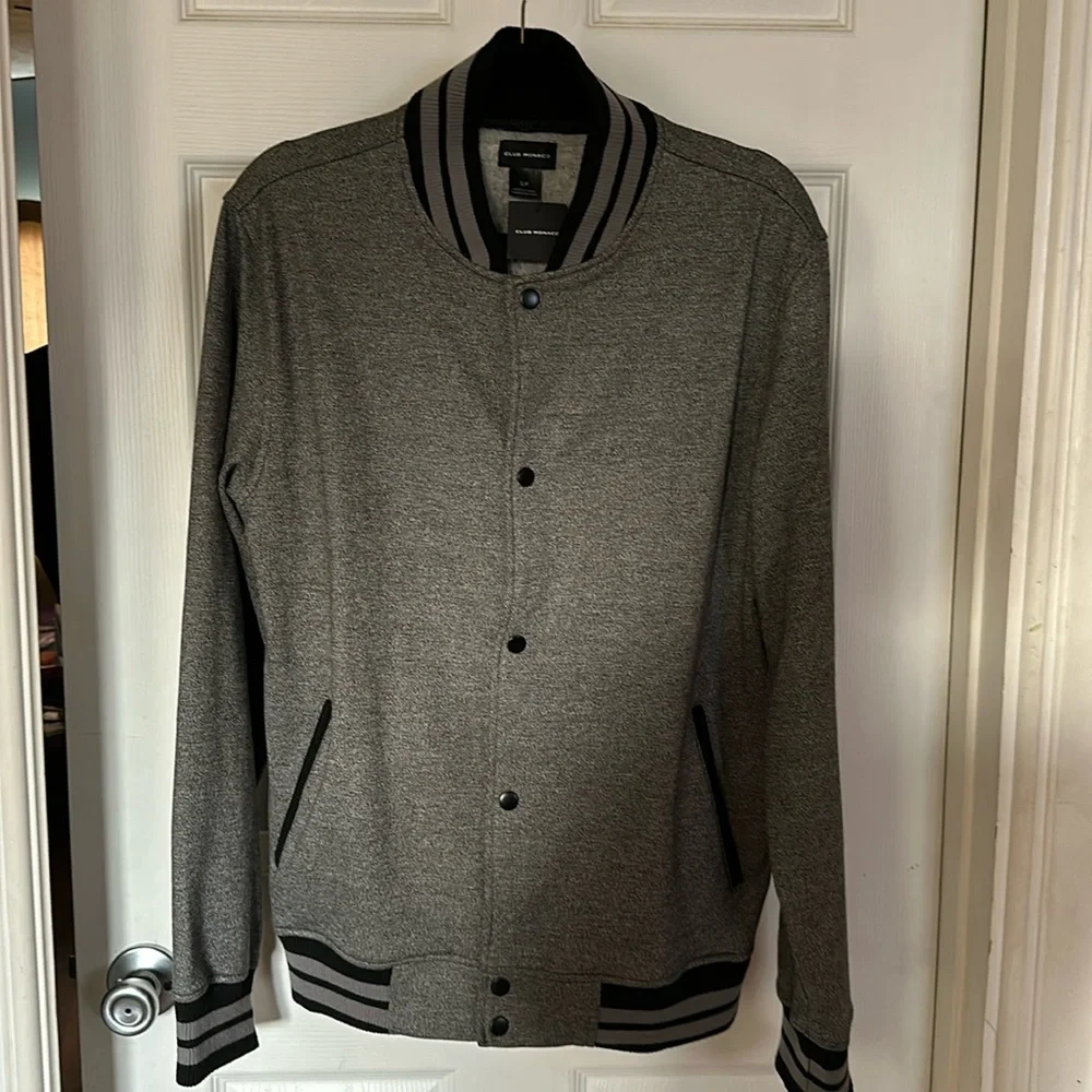 Club Monaco Grey and black Knit Jacket